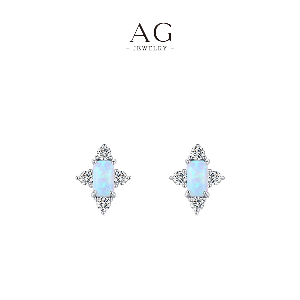 AG Statement Opal Ring 925 Sterling Silver Fire and Ice Gemstone Jewelry AGRHS817