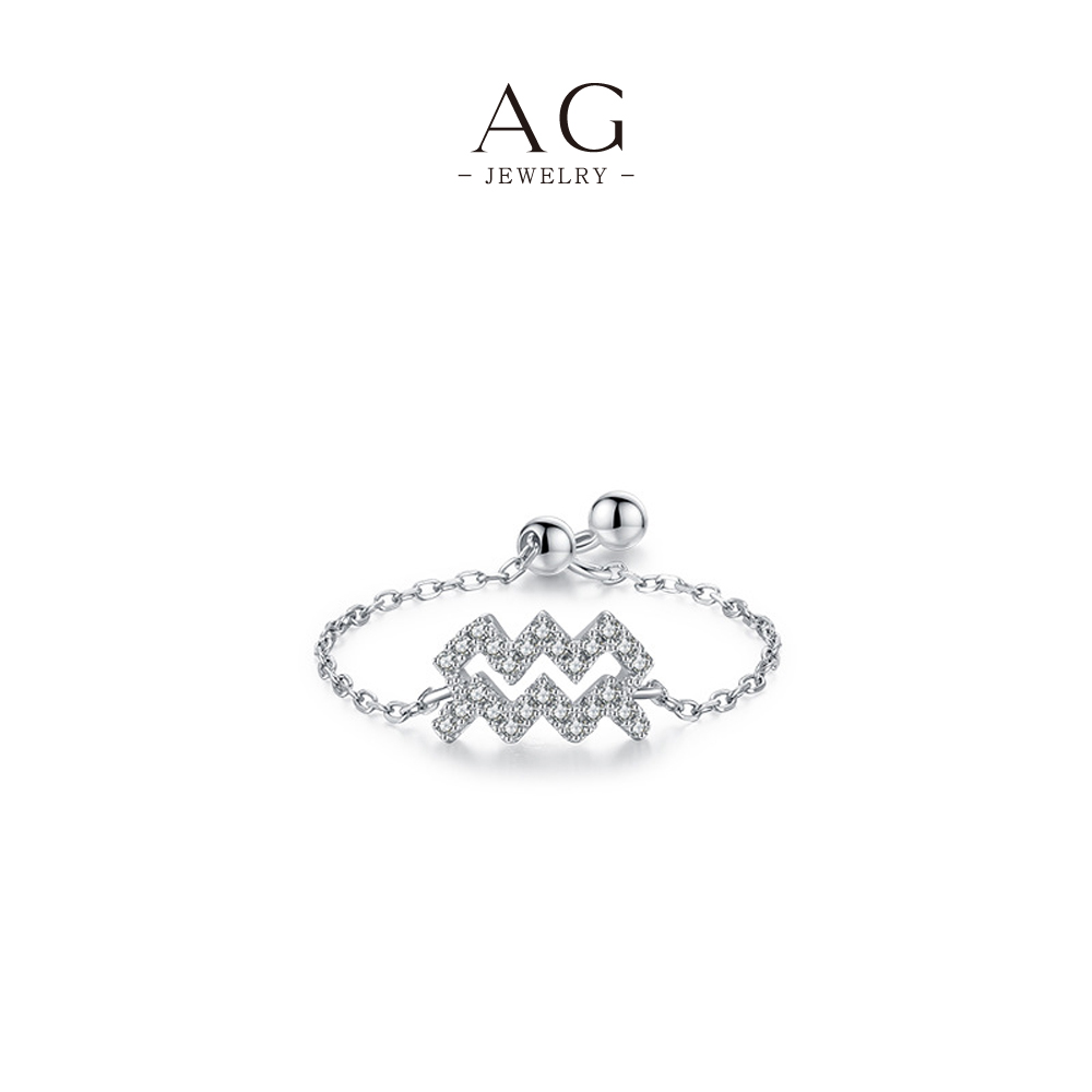 AG Adjustable Geometric Ring Set 925 Sterling Silver Multi Shape Stackable Collection AGRHR1174