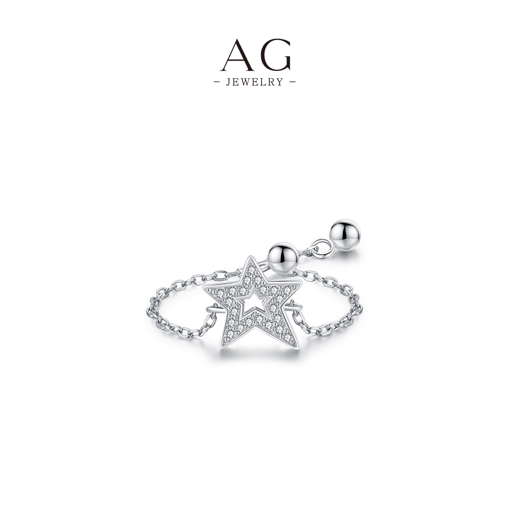 AG Adjustable Geometric Ring Set 925 Sterling Silver Multi Shape Stackable Collection AGRHR1173