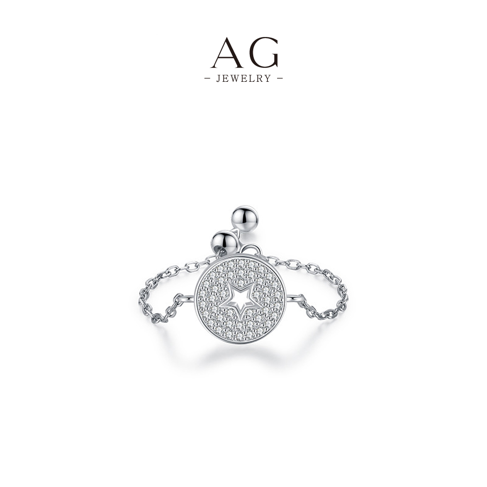 AG Adjustable Geometric Ring Set 925 Sterling Silver Multi Shape Stackable Collection AGRHR1177 