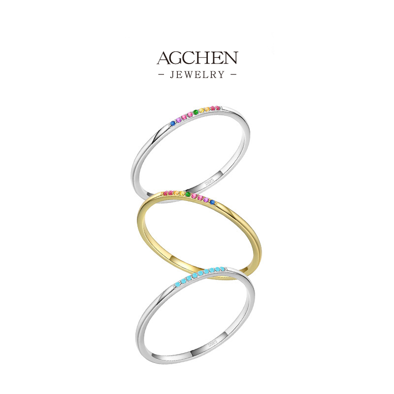 AGCHEN JEWELRY Eternal Classic Ring 925 Sterling Silver Bestseller Heritage Collection AGRHR711