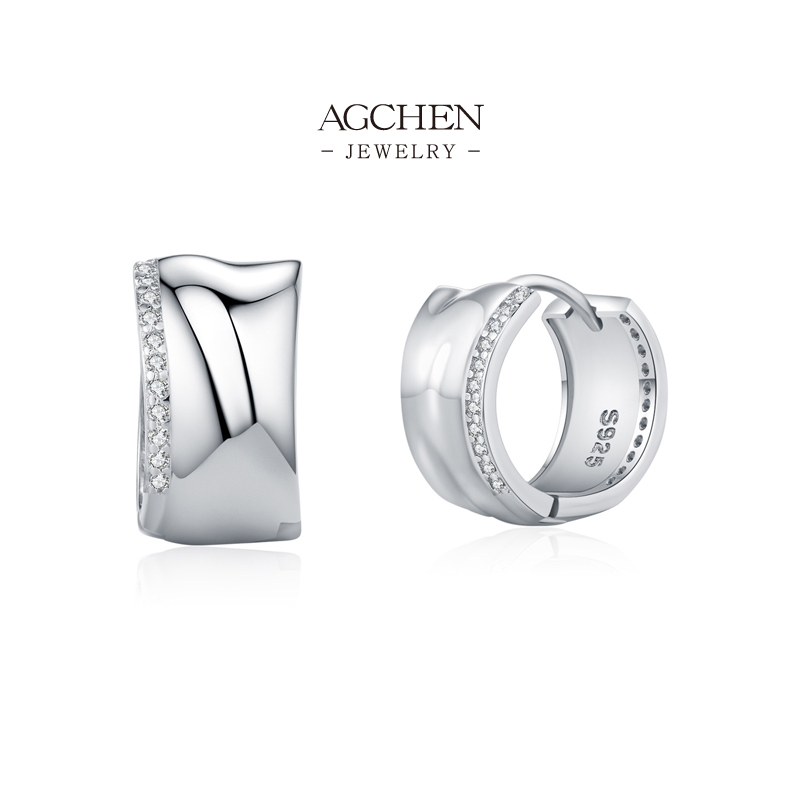 AGCHEN Timeless Threader Earrings 925 Sterling Silver Universal Elegance Collection AGRHE1889