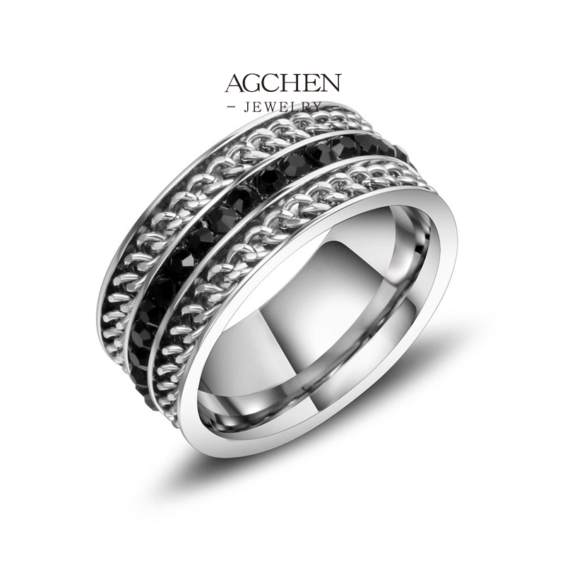 AGCHEN Men&lsquo;s Band Ring Style Trade Show Favorites AGSA1014