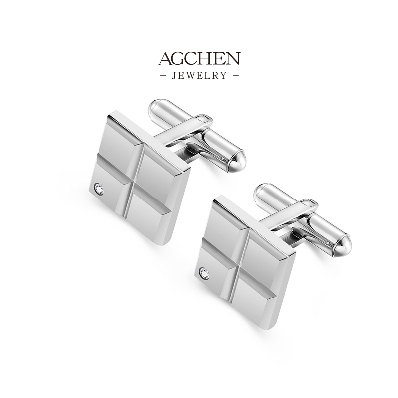 AGCHEN Men&rsquo;s Dress Cufflinks Business Attire Line OEM Manufacturer AGXK016