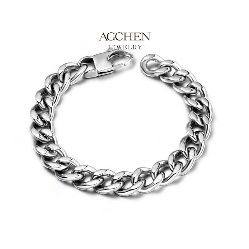 AGCHEN Men&rsquo;s Chain Style Wristwear In Stock Ready To Ship AGCE543