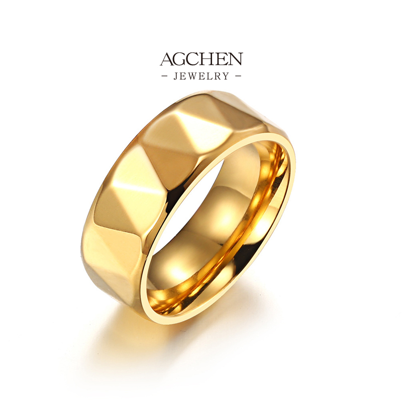 AGCHEN Men&lsquo;s Polished Band Ring Minimalist Jewelry Essential Bulk Supplier AG JEWELRY AGJZ010