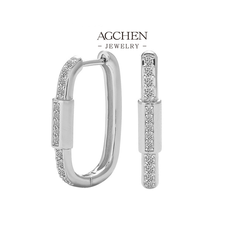 AGCHEN Crystal Stud Earrings Birthday Gift Set Bulk Order Supplier AGDE0780