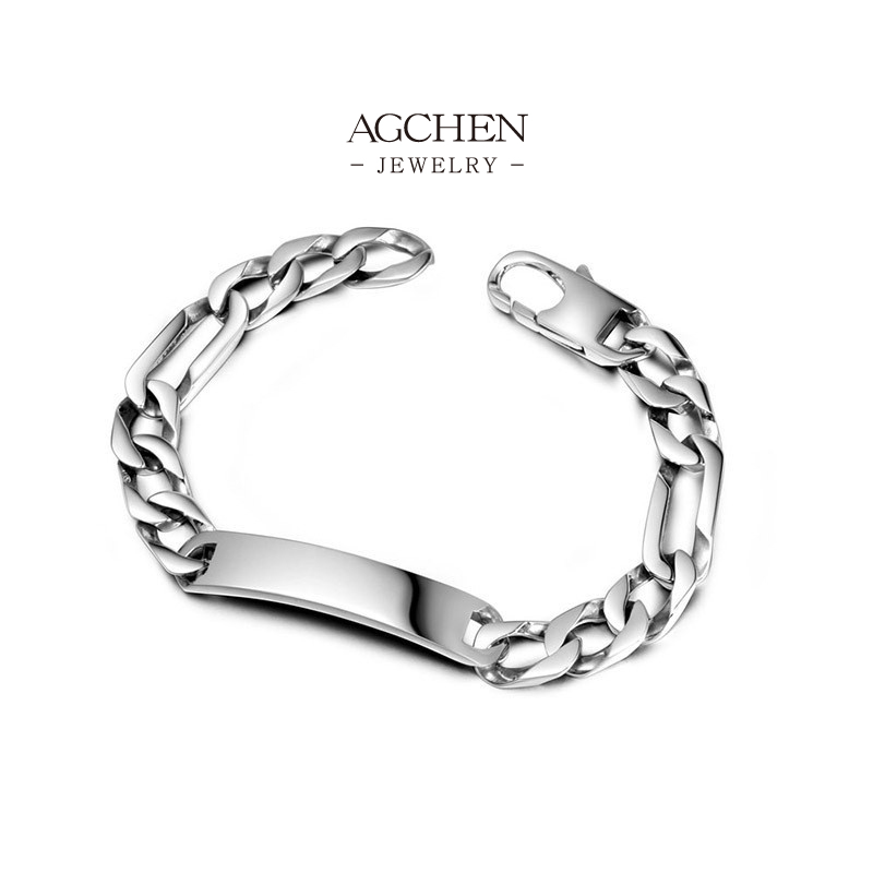AGCHEN Men's Stainless Steel Wristband Factory Direct Price Worldwide Shipping AGCE178
