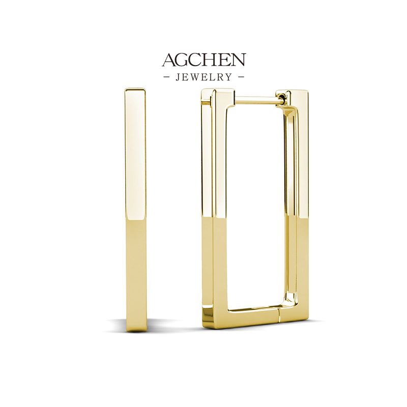 AGCHEN Sparkling Zirconia Earrings Wedding Jewelry Collection Small MOQ AGDE0773