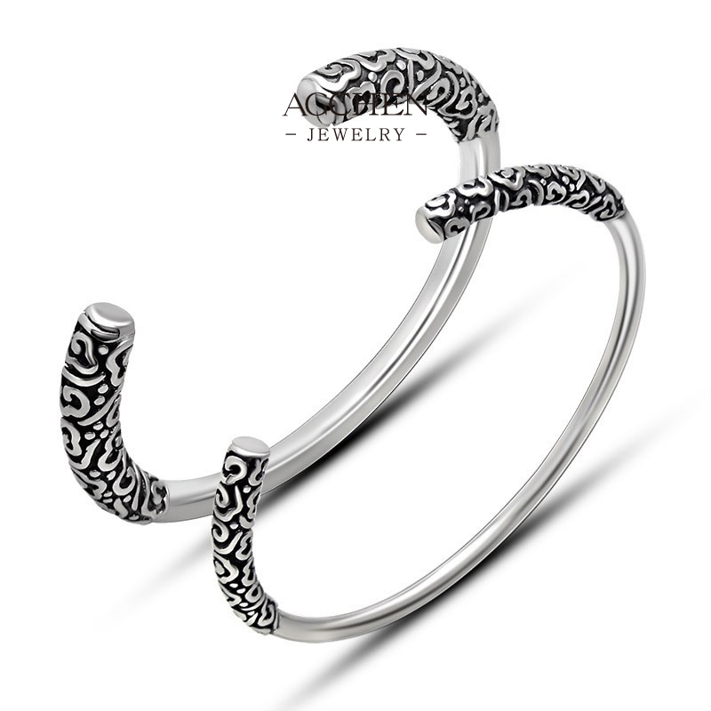 AGCHEN Men&lsquo;s Stainless Steel Bangle Minimalist Jewelry Line Volume Supplier AG JEWELRY AGSZ021