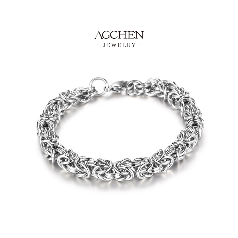 AGCHEN Men's Stainless Steel Bangle Factory Direct Price Worldwide Shipping AGYL181