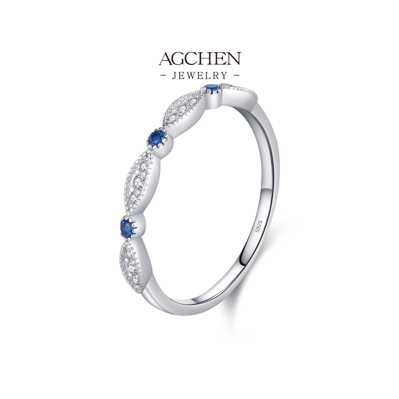 AGCHEN 925 Silver Solitaire Ring Classic Elegant Jewelry Engagement Style Wholesale Supplier AGRHR1650