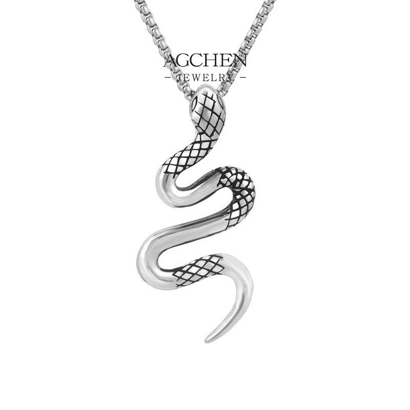 AGCHEN Men&rsquo;s Jewelry Necklace Line Retail Packaging Supplier AGSP987