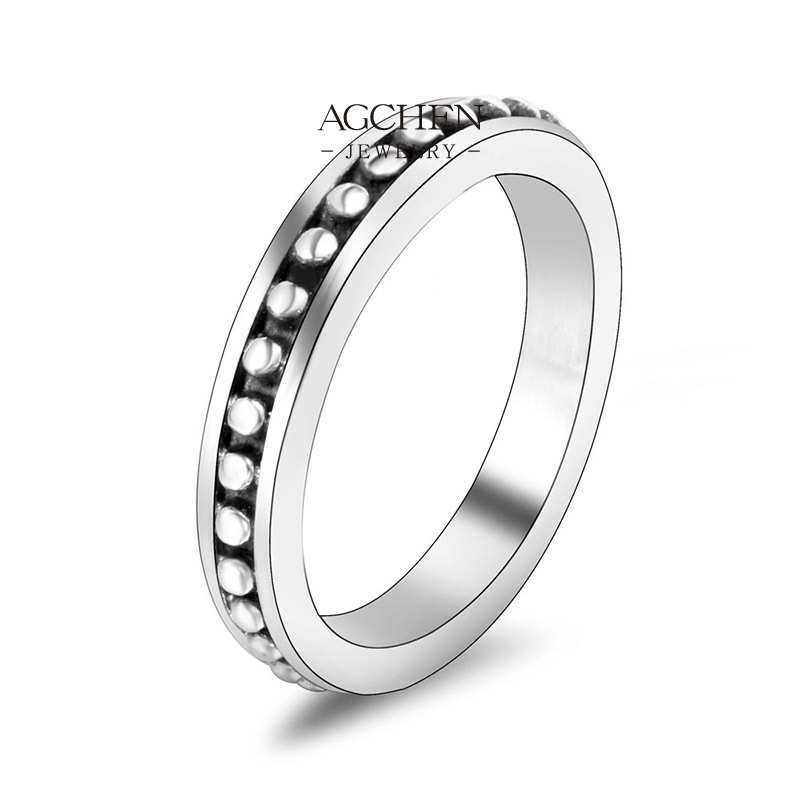 AGCHEN Men&rsquo;s Band Ring Style Business Gifts Custom Packaging AGSA775