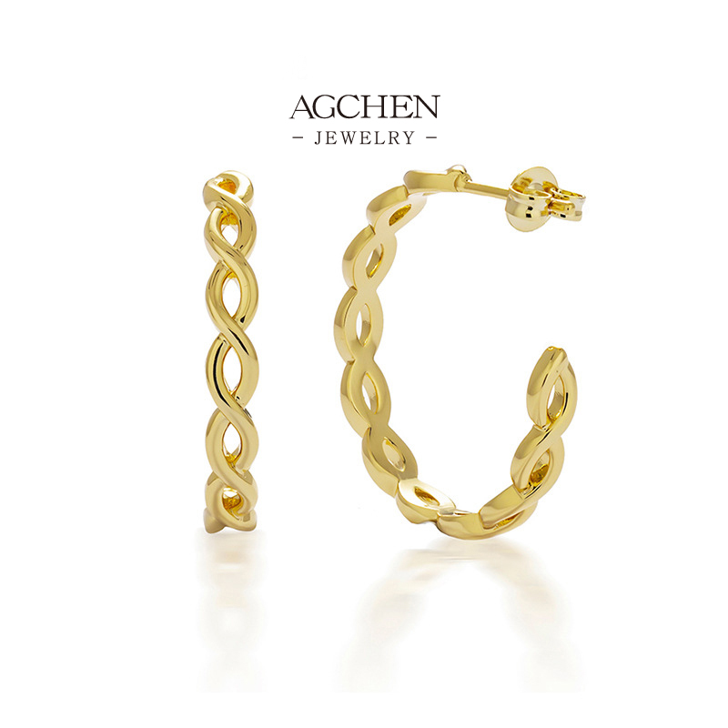 AGCHEN Brilliant Cut Earrings Bulk Packaging Supplier AGDE0839