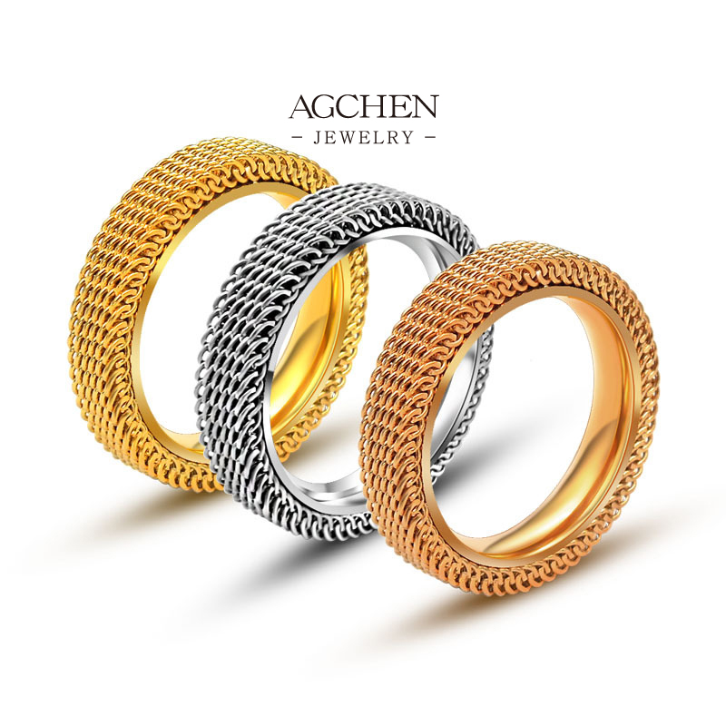 AGCHEN Men&rsquo;s Steel Ring Line Dropshipping Bulk Supplier AGSA764
