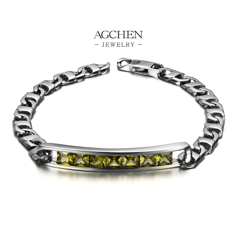 AGCHEN Men's Stainless Steel Wrist Jewelry OEM Manufacturer BSCI Certified AGCE594