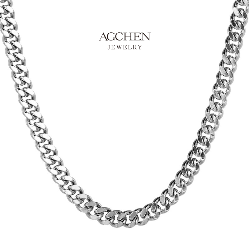 AGCHEN Men's Stainless Steel Jewelry Necklace Wholesale Price B2B Supplier AGYL124