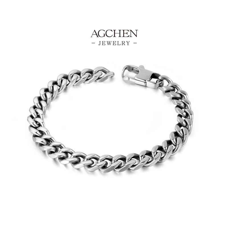 AGCHEN Men's Stainless Steel Jewelry Bracelet Wholesale Price B2B Supplier AGCE395