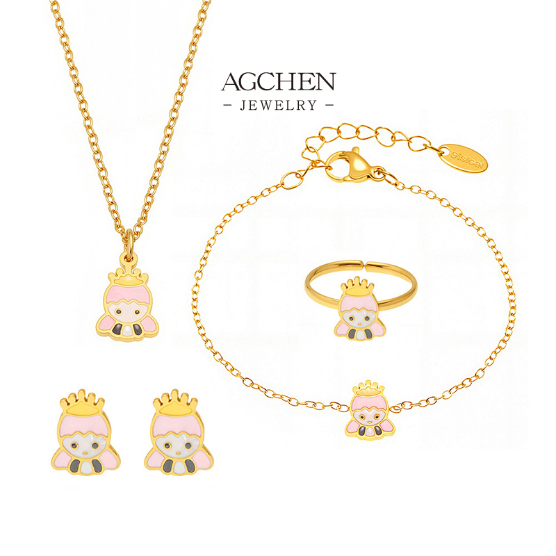 AGCHEN Little Princess Jewelry Set Girls Party Favors Small MOQ Manufacturer AGTXP259