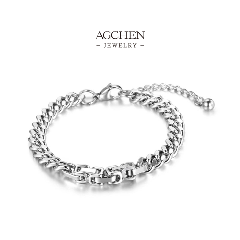AGCHEN Men's Stainless Steel Bracelet Low Price Bulk Order Manufacturer AGYL185