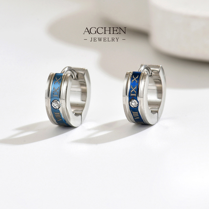 AGCHEN Stainless Steel Statement Earrings Full Supply Chain One Stop Shop B2B Small MOQ AGE1381  