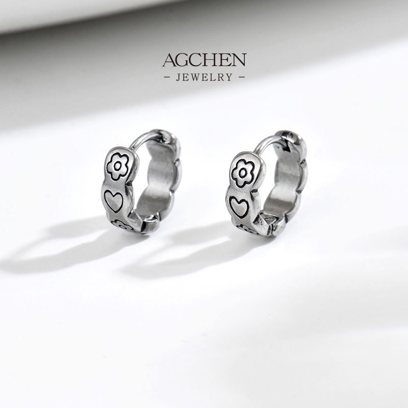 AGCHEN Stainless Steel Drop Earrings One Stop Service Integrated Supply Chain Wholesale Distributor AGE1347