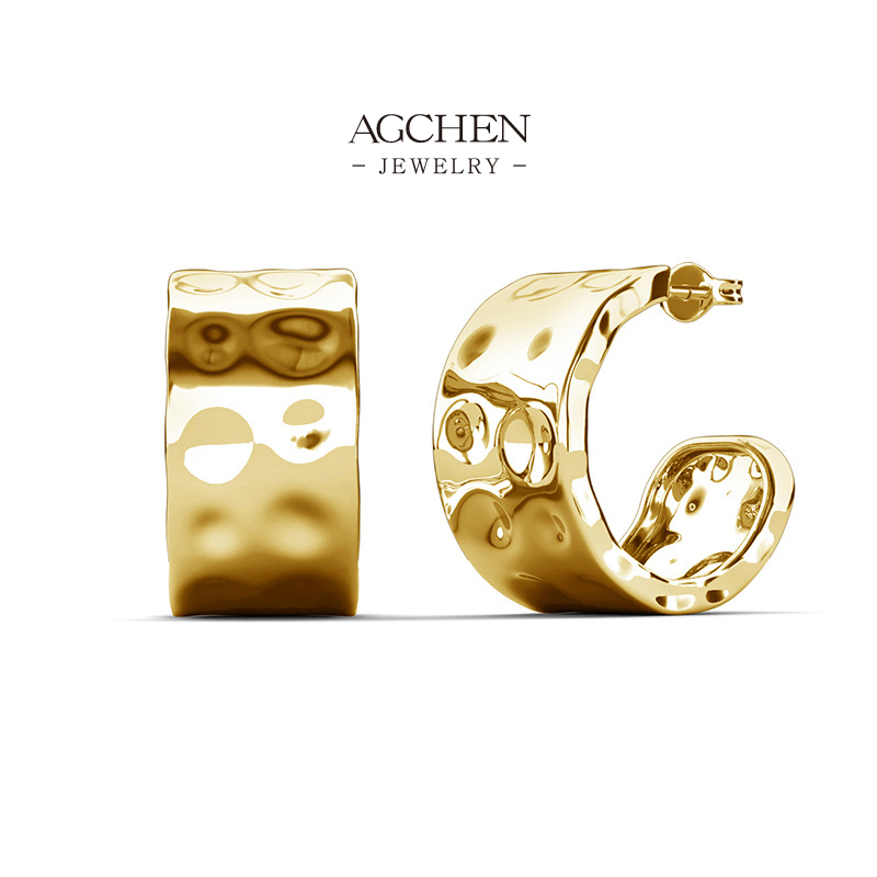 AGCHEN Hypoallergenic Stud Earrings Custom Packaging Supplier AGDE0851