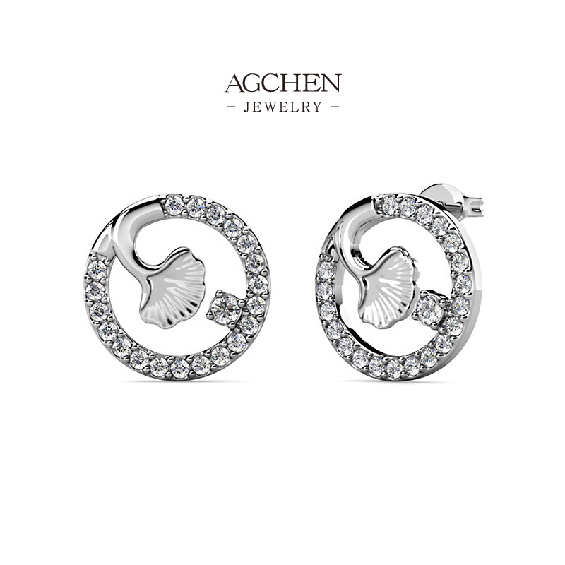 AGCHEN Luxury Zirconia Studs High End Finish Collection AGDES0575