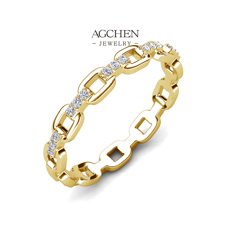 AGCHEN Luxury Designer Inspired Ring High Fashion Jewelry AGDR0160
