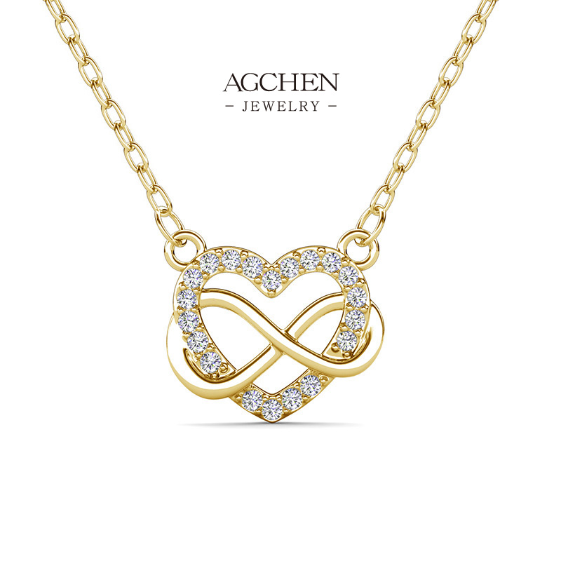 AGCHEN Copper Asian Inspired Heart Motif Necklace Custom Manufacturer Small MOQ AGDP0874
