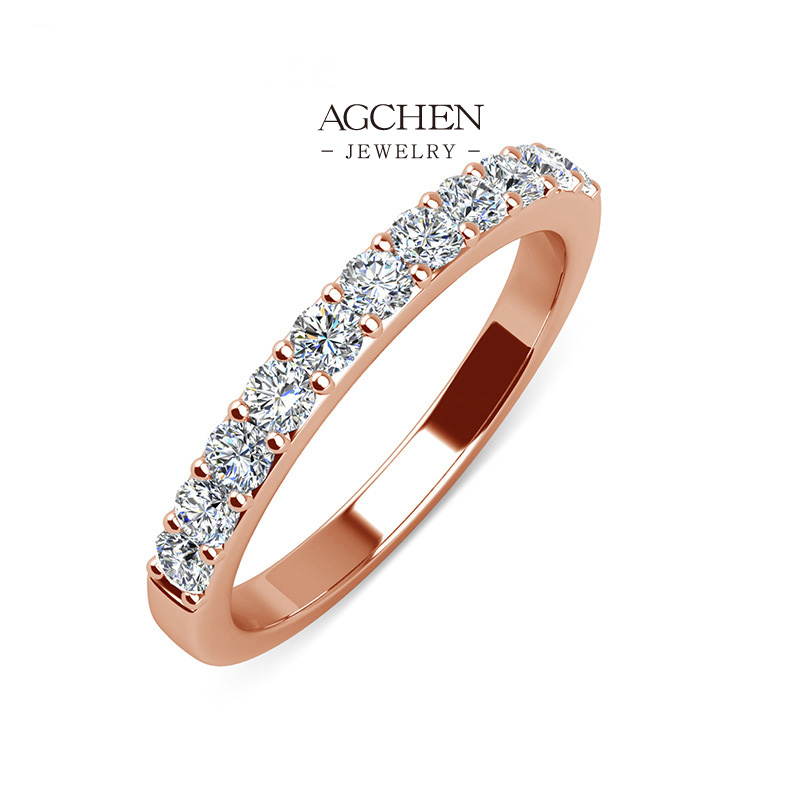 AGCHEN Pave Set Diamond Ring Luxury Evening Wear AGDR0152