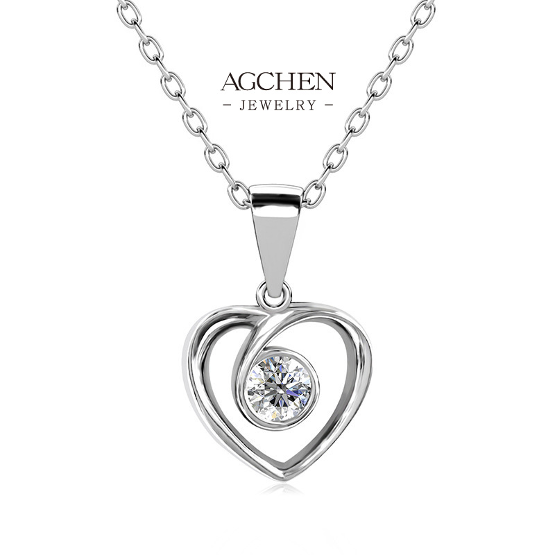 AGCHEN Copper Heart Pendant Necklace B2B Supplier AGMP178