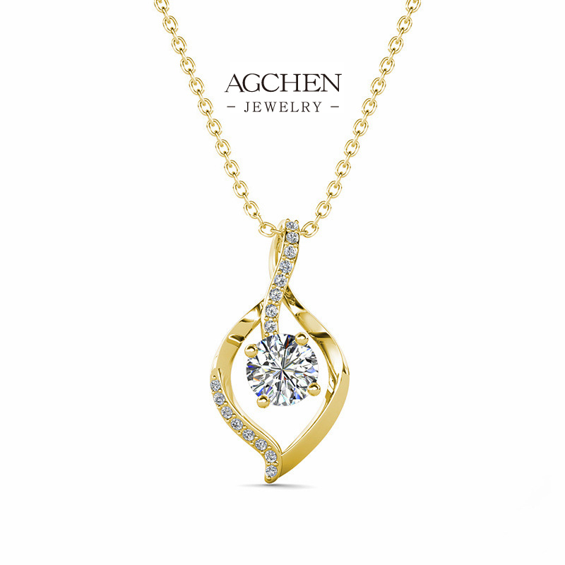 AGCHEN Copper Zirconia Necklace Bestseller Minimalist Jewelry Viral TikTok AGMP110